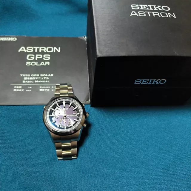 Reloj Seiko Astron SBXA003 Solar Bright modelo titanio para hombre de Japón...