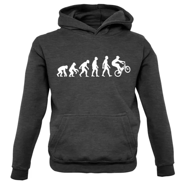 Evolution of Man BMX - Kids Hoodie Moto X Motocross Bike Olympics Cycling