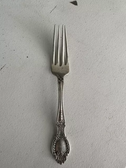 Victorian Tiffany Co Sterling Silver 1892 Richelieu Lunch Fork Monogrammed