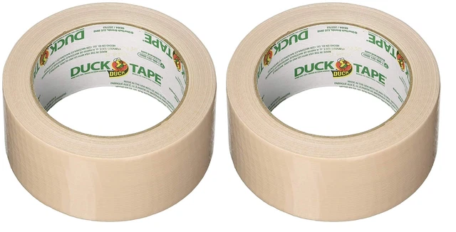 283264 1.88&quote; X 20 Yards Beige Duck Tape (Тwo Рack, Cookie Dough)