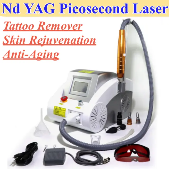 Picosecond Laser Tattoo Removal Machine Pigment Pico Skin Rejuvenation Nd YAG US