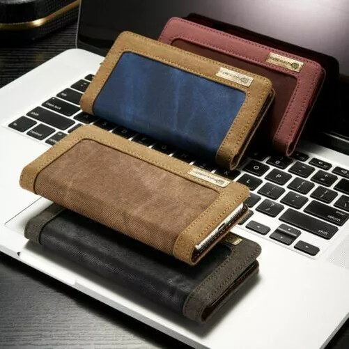 Sony Xperia Étui de Protection Étui Portefeuille Coque pour Portable Jeans Cuir