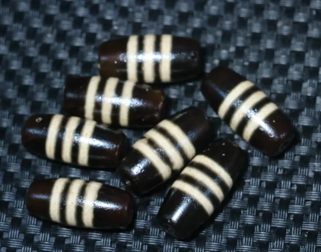 Set of 5 PCS Energy Tibetan Top Old Agate Line Type Healer Medicine dZi Bead $$$