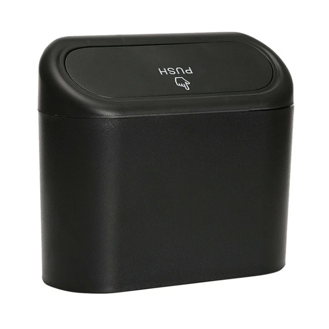 Black Car Trash Can Garbage Bin Bag Organizer Storage Box Universal Waterproof