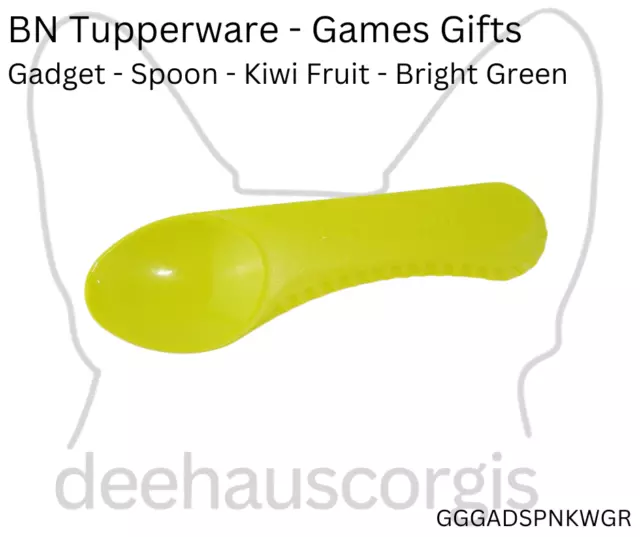 Brand New in Packaging Tupperware Games Gift Spoon - Kiwi - Bright Green