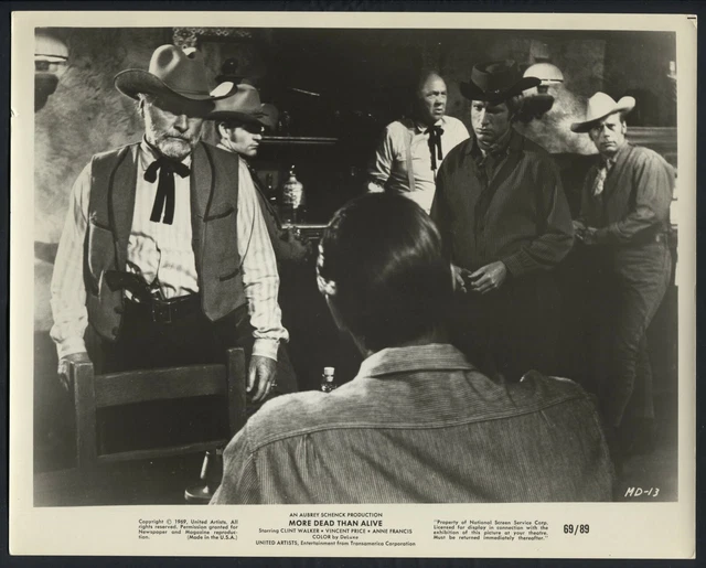 More Dead Than Alive ’69 CLINT WALKER CLARKE GORDON PAUL HAMPTON WESTERN