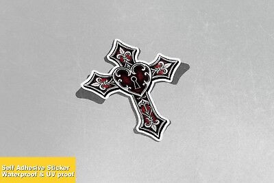 Cross Chain Tattoo Vampire Gothic Vinyl Sticker Decal Window Car Van Bike 3438 