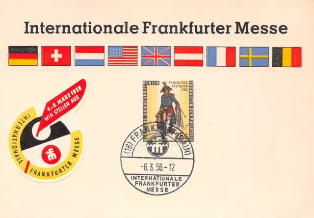 747385) Bund / Berlin Soka int. Messe Frankfurt Main 1956