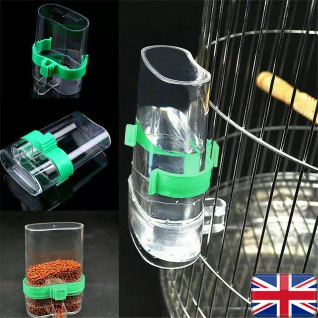 Cage Drinker Bird Water Dispenser Bottle Auto Feeder For Pet Budgie Finch Parrot