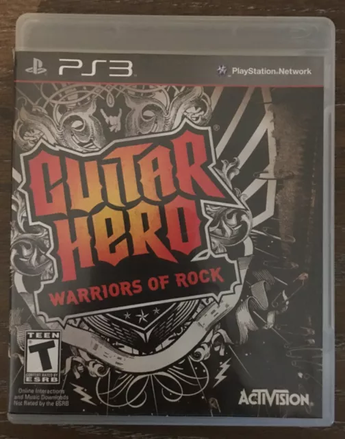 Guitar Hero: Warriors of Rock (Sony PlayStation 3, 2010)TESTED!!!GREAT SHAPE!!!