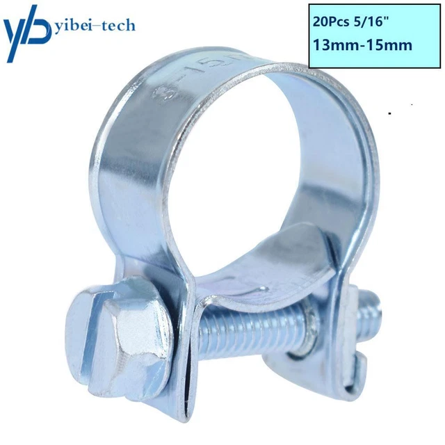 5/16"FUEL INJECTION HOSE CLAMP / AUTO Fuel Clamps New 13mm-15mm 20Piece