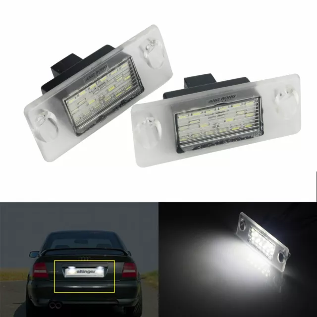 Feux Eclairage De Plaque Led Blanc Xenon Ampoules Audi A4 B5 A3 8L 8D0943021