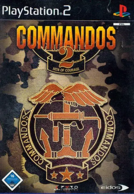 PS2 Commandos 2 Men of Courage IMBALLO ORIGINALE Sony Playstation 2 BESTSELLER