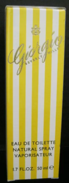 Giorgio Beverly Hills Eau De Toilette Natural Spray Vaporisateur 1.7 Fl Oz New!