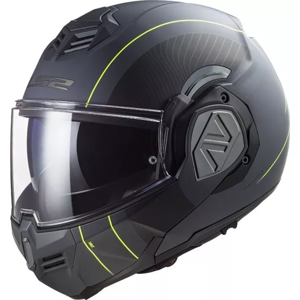 Ls2 Ff906 Advant Cooper Modular Motorcycle Helmet Matt Titanium Black Size M