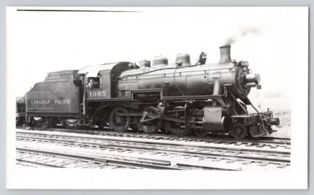 Railroad Photo - Canadian Pacific #1095 4-6-0 Steam Locomotive Zorra Ontario