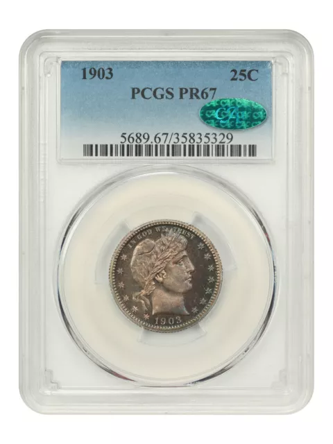 1903 25C Pcgs/Cac Pr67