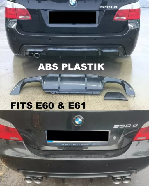 BMW E60 E61 M Tech front splitter HM style lip spoiler ABS plastic 