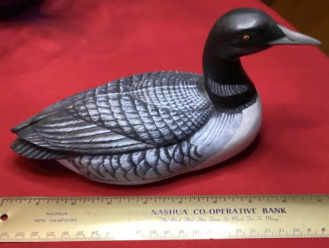 Vntg NH Ceramic Loon Granny/Cottage Core Retro Nature Art Deco In Or Outdoor