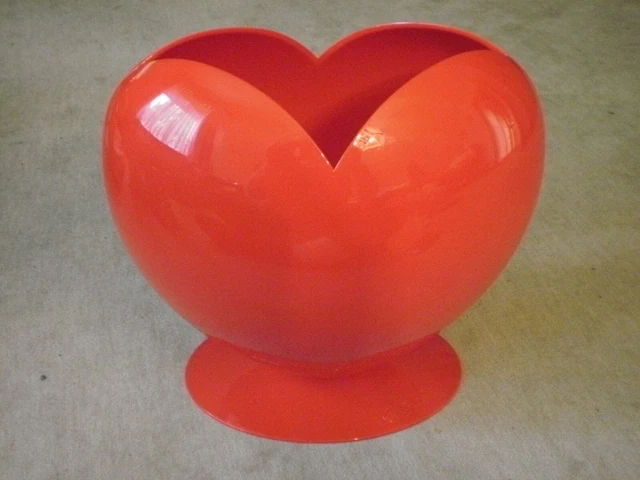 Plastik Alfi Kunststoff Herz Vase Sektkühler Sweetheart Design Martin Hauenstein