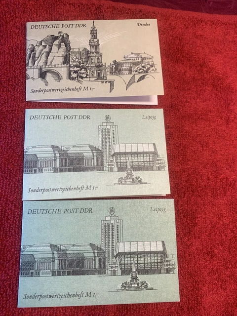 DDR Sondermarken-Heftchen SMHD 49 axa, axb und 48