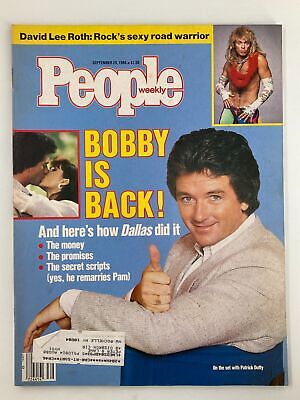 VTG People Weekly Magazine September 29 1986 Patrick Duffy & David Lee Roth