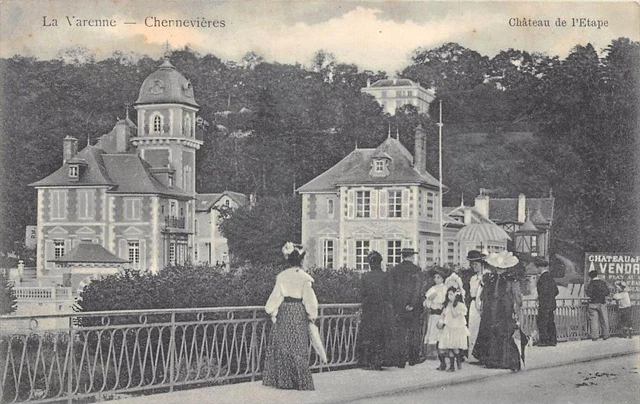 Carte Postale Ancienne Brevannes – Avenue Des Deux Clochers, 94, Noir Et Blanc