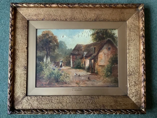 ERNEST CHARLES WALBOURN gerahmt Original Ölgemälde auf Leinwand