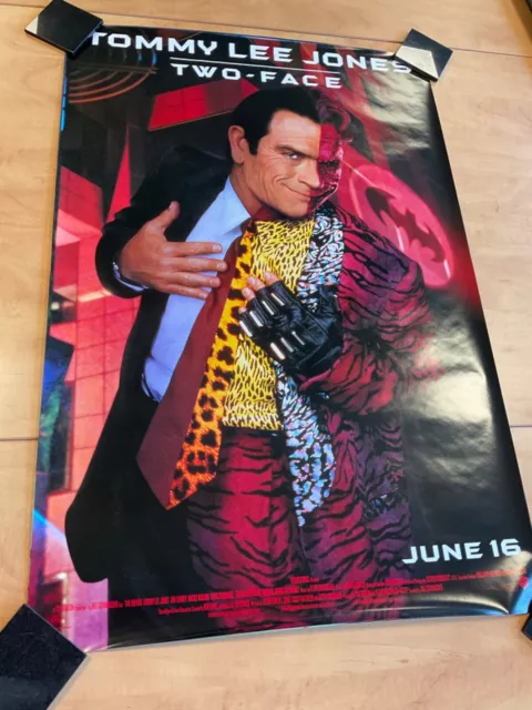 Batman Forever Advance Two-Face  original S/S one sheet poster 27 x 40 inch