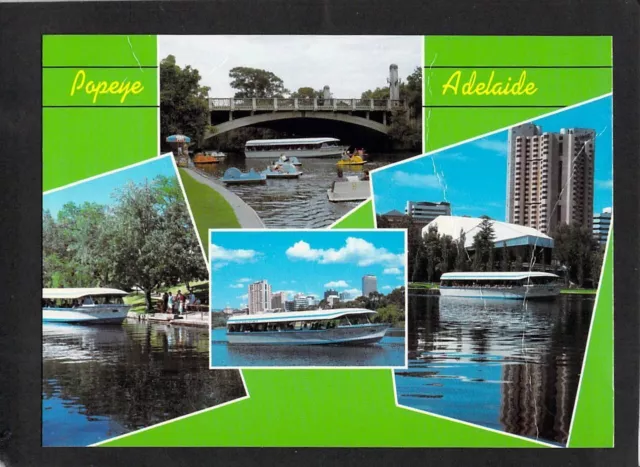 A5571 Australia SA Adelaide Popeye River Torrens Castle postcard