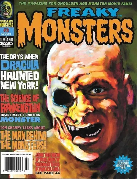 Freaky Monsters Horror Magazine #3, Filmland Classics 2011 VERY FINE NEW