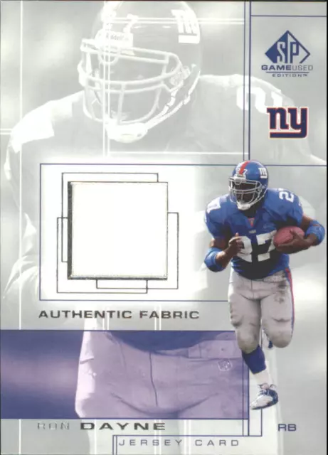 B4413- 2001 SP Game Used Edition Authentic Fabric #RD Ron Dayne Jersey - NM-MT