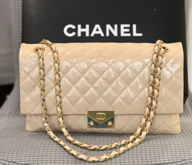 CHANEL MINI RECTANGULAR FLAP BAG BEIGE LAMBSKIN LGHW, Luxury, Bags &  Wallets on Carousell