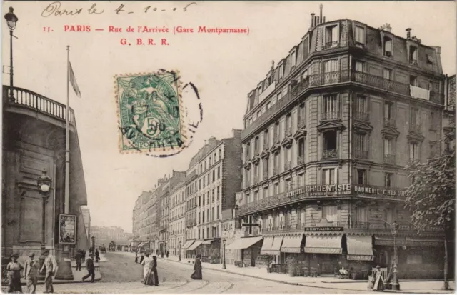 CPA PARIS 15e - Rue de l'Arrivée (Gare Montparnasse) (156662)