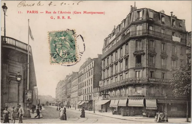CPA PARIS 15e - Rue de l'Arrival (Gare Montparnasse) (156662)