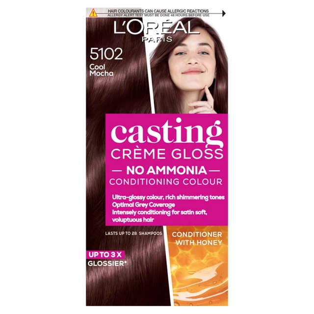 L'OREAL CASTING CREME Gloss Natural Permanent Hair Dye Cool Mocha Brown