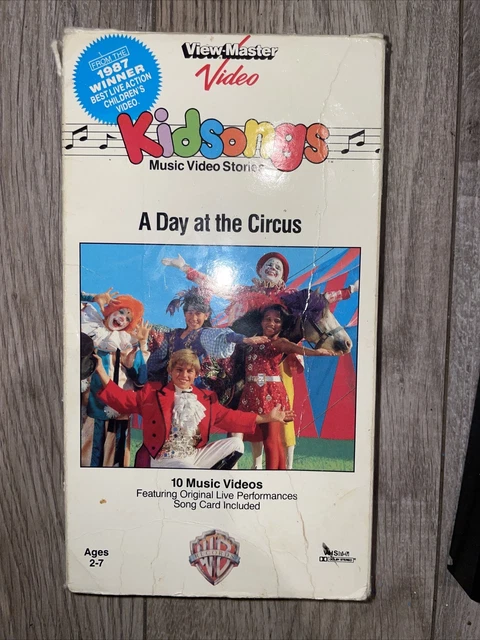 Kidsongs A Day At The Circus Vhs KIDSONGS A DAY At The Circus (VHS, 1992) raro WB View-Master Video EUR