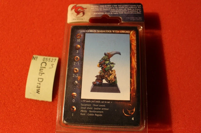 RACKHAM CONFRONTATION GOBLINS Goblin Marauder with Sword No-Dan-Kar New ...
