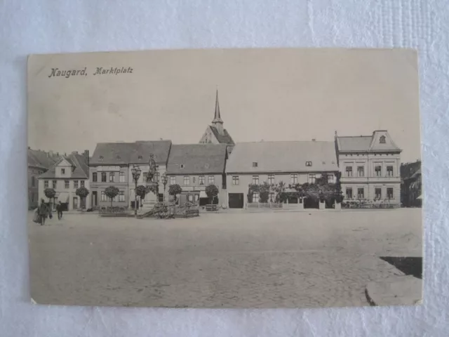 AK Naugard i.Pommern / Marktplatz um 1907