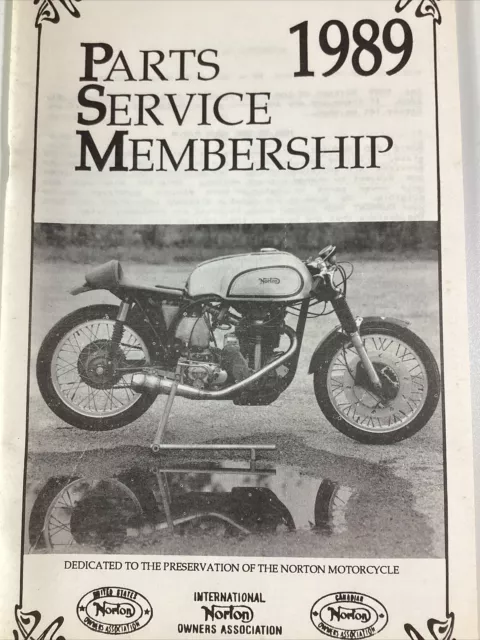 Norton Motorcycles News 1989 USA Owners Shop Ads Parts Service Membership