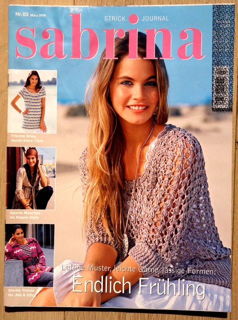 Heft sabrina Nr. 03 März 2009 - Strick Journal mit Anleitungen