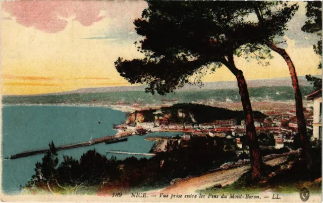 CPA NICE - View taken between the pines of Mont Boron (194843)