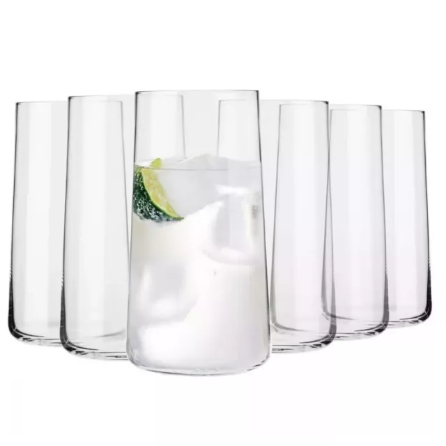 Krosno Grande Vasos de Agua Zumo Bebida Highball | 6 pcs | 550 ml | Lavavajillas