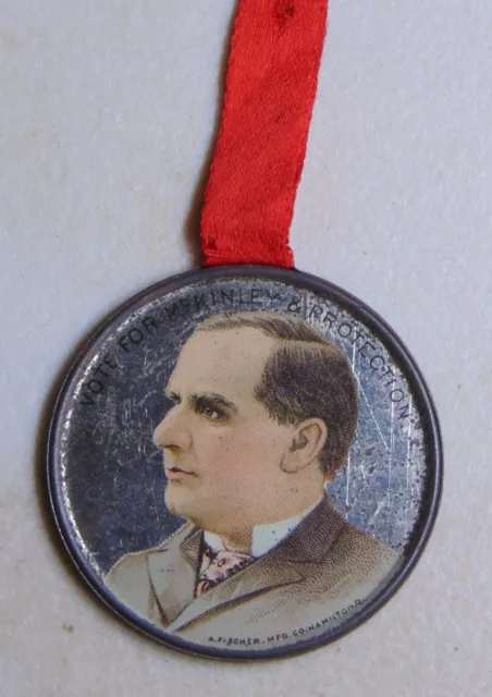 William McKinley 1896 Ohio badge campaign pin button political