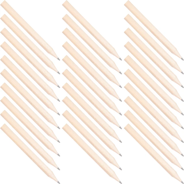 50 pz penne corte perni di legno bambini scrivono penne mini penne bambini piccoli