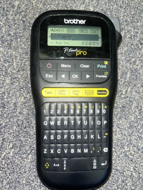 Brother P-Touch Pro Label Maker (PT-H111) Preowned No Power Cord Batteries