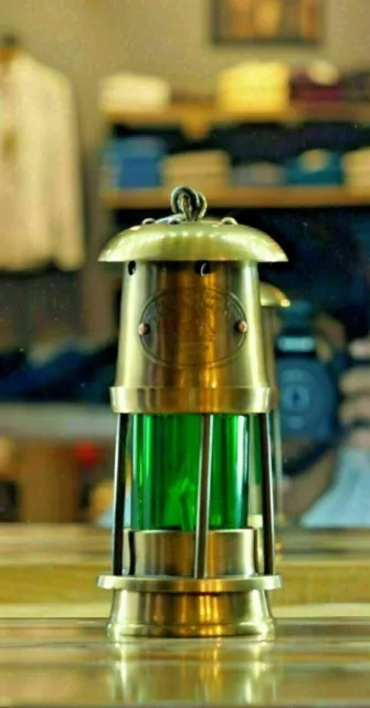 Maritime Antique Brass Minor Oil Lamp Nautical Ship Lantern Boat Light
