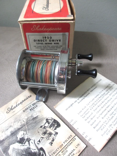 VINTAGE SHAKESPEARE DIRECT Drive No 1950 Model FC Fishing Reel