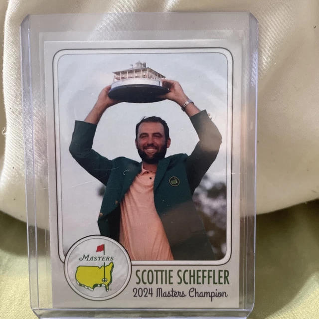 SCOTTIE SCHEFFLER 2024 MASTERS GOLF TRADING CARD PGA Tour Augusta