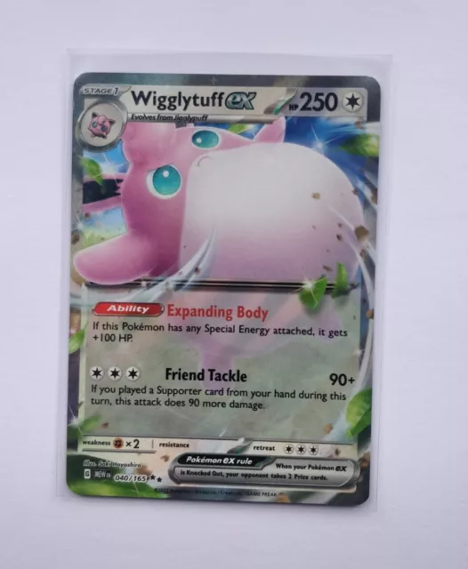 Pokémon TCG Wigglytuff ex Scarlet & Violet - 151 040/165 Holo Double Rare